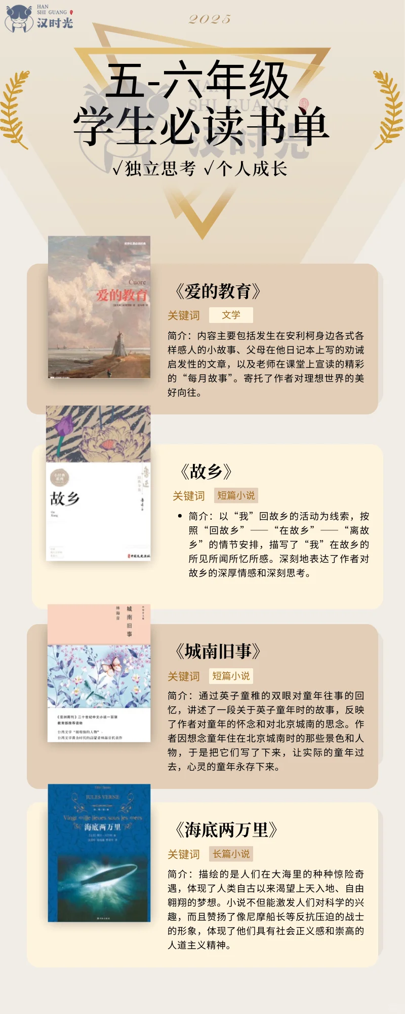 这个暑假读什么❓五～六年必读书单来啦
