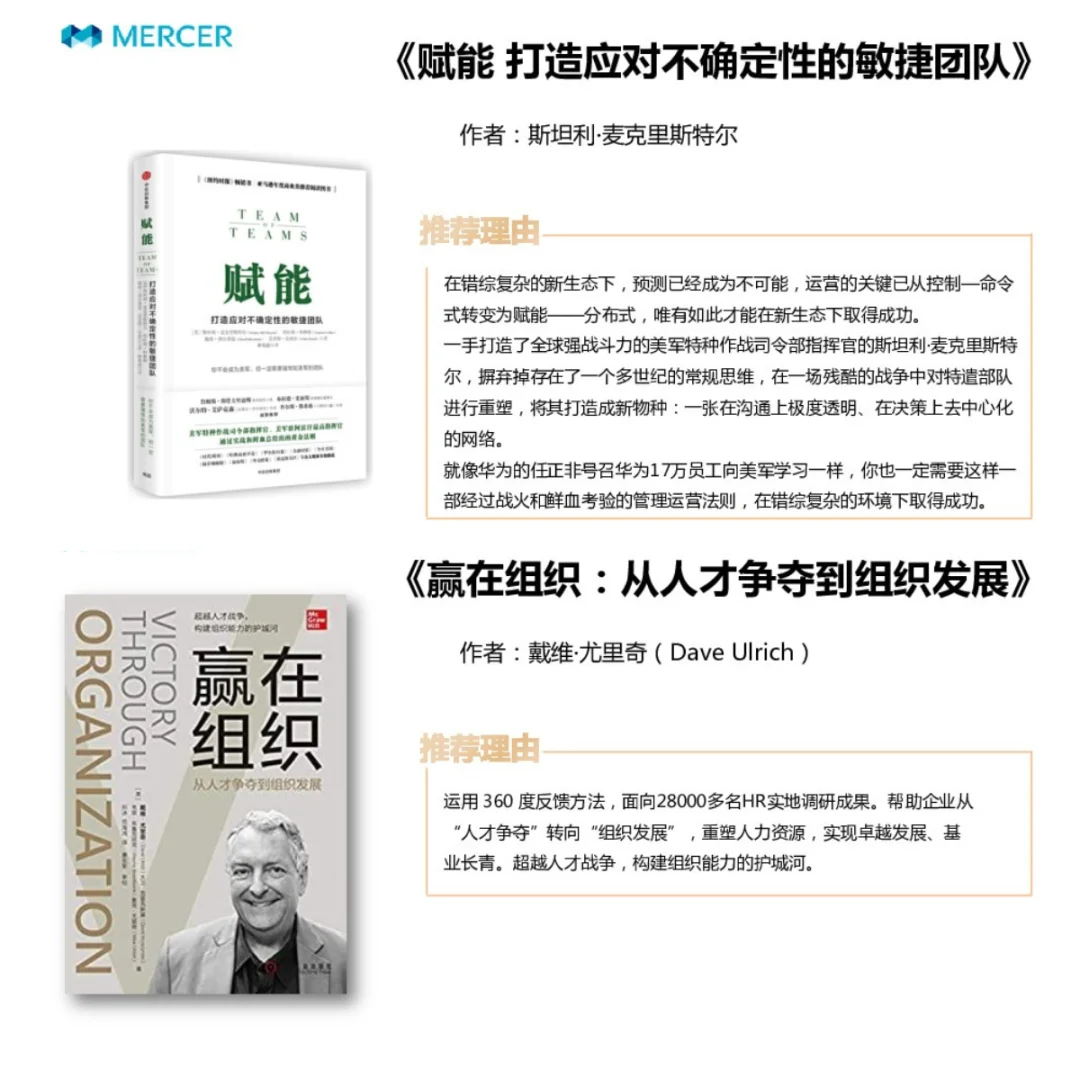 500强HR分享宝藏书单！18本HR/OD经典好书
