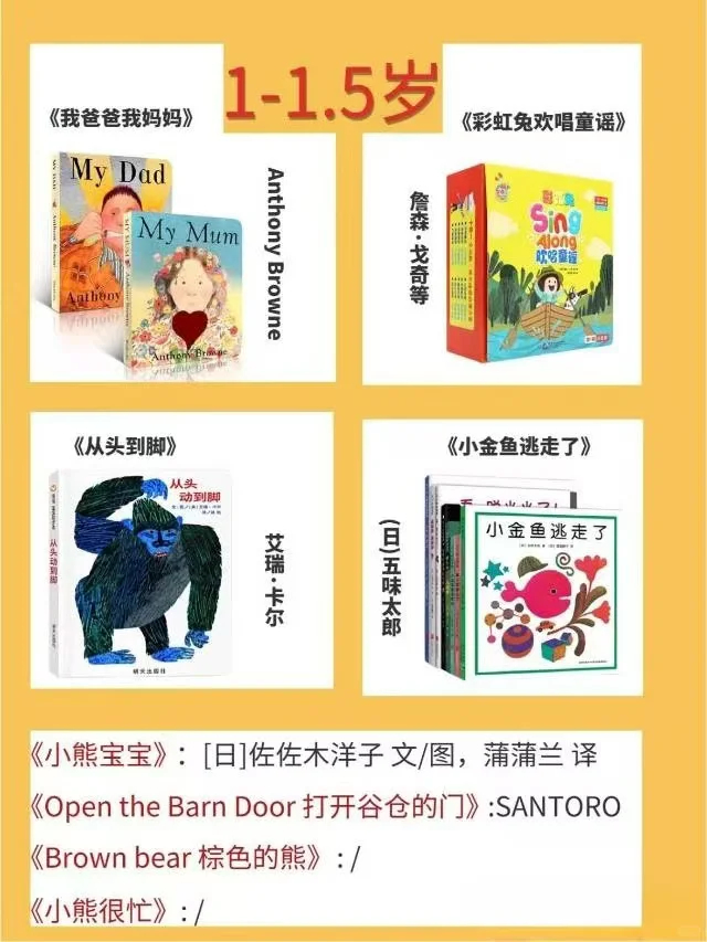 🔥人民日报推荐0-3岁儿童必读经典绘本