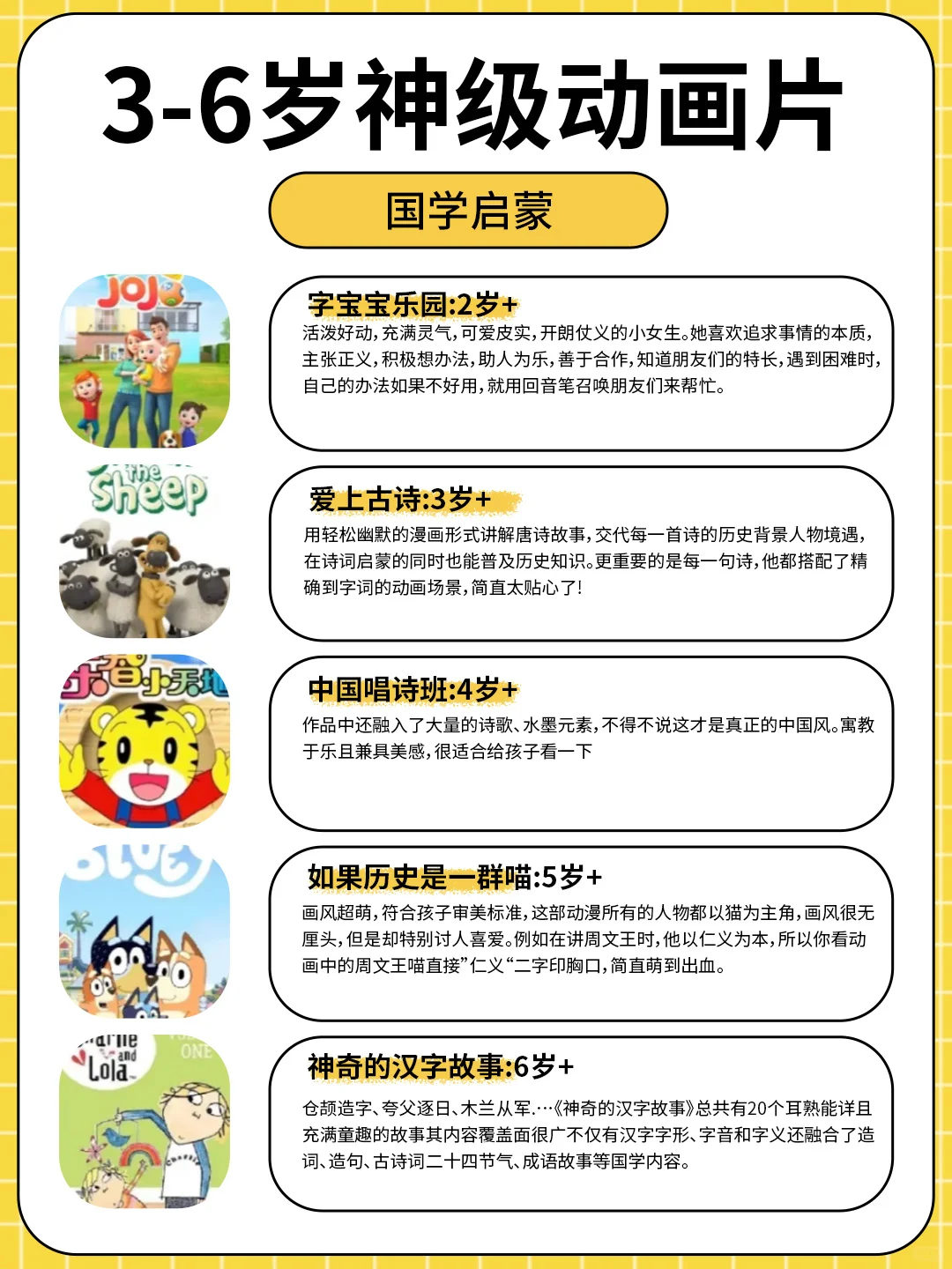 人民日报力推，墙裂推荐3-6岁神级动画片