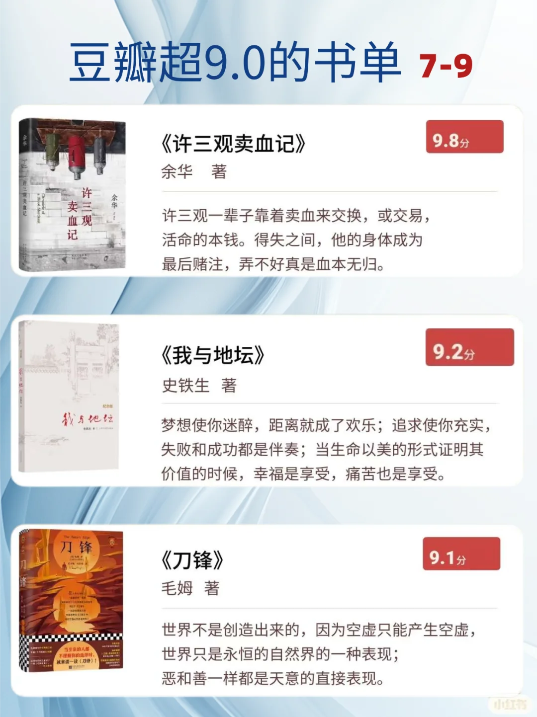 🔥豆瓣评分超9.0的15本书︱每本都是经典