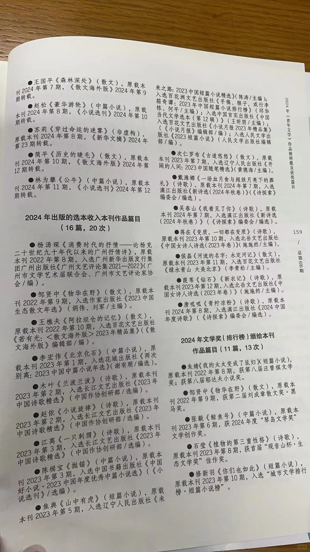《青年文学》的转载与获奖