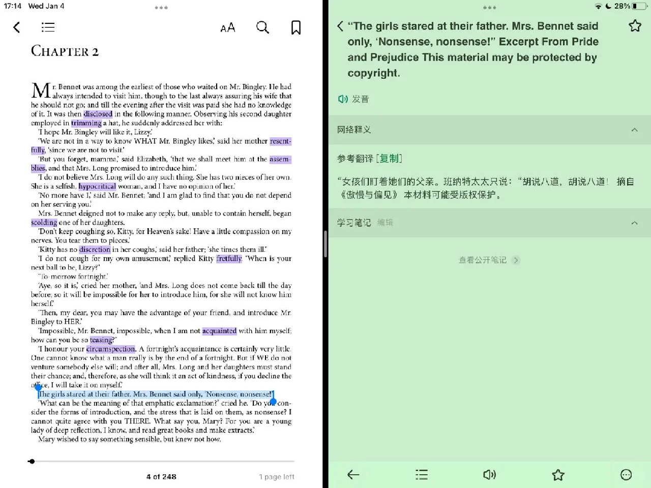 如何利用iPad阅读英文著作👀