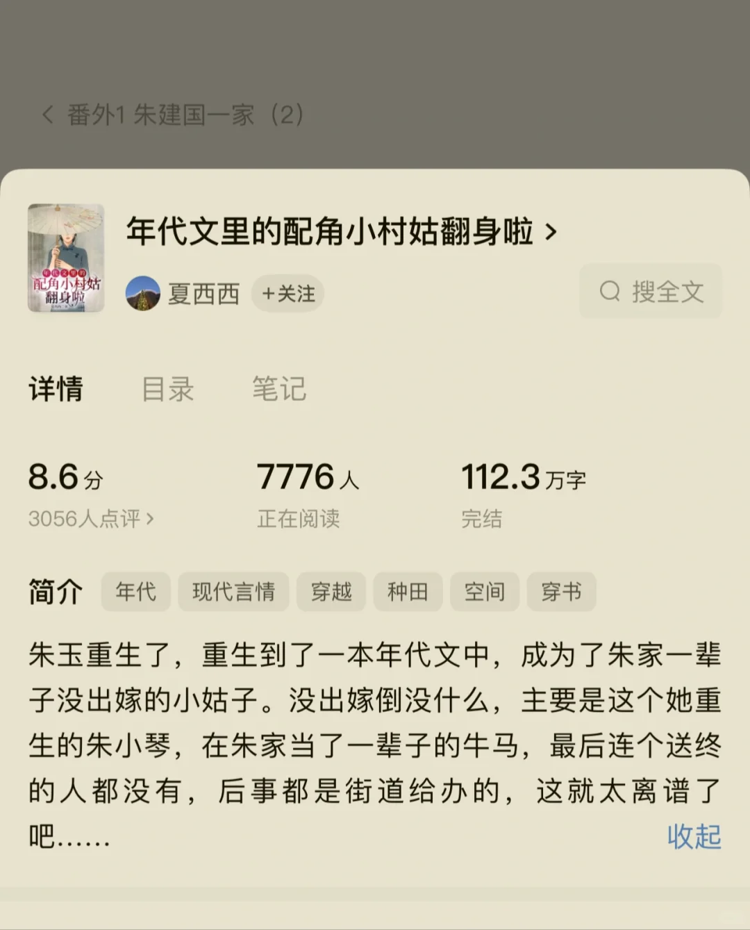 记实风年代文就是比较平淡