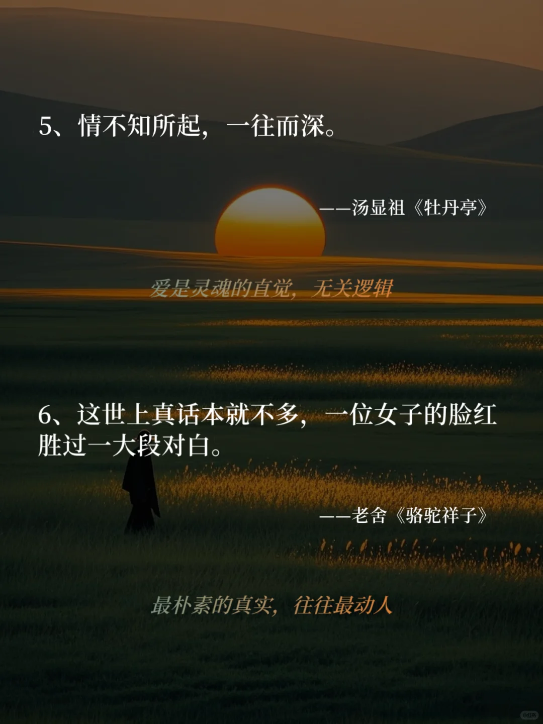 一生必读！20句戳中灵魂的文学金句