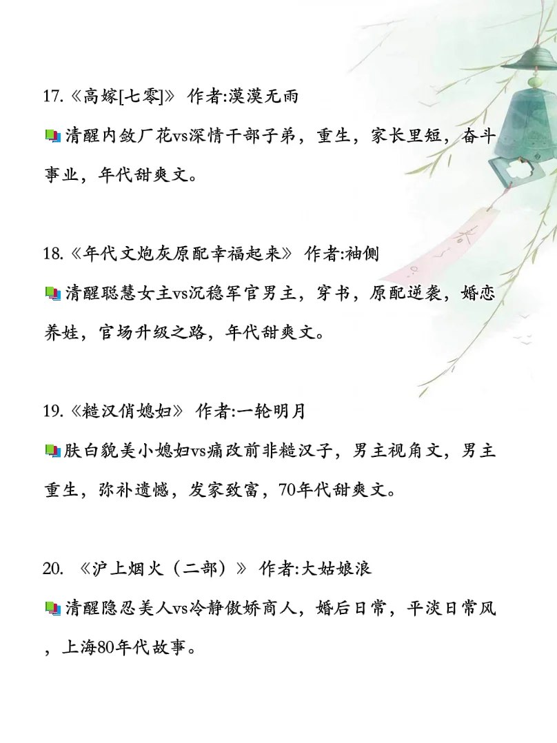 年代文大合集，重生改变命运，穿书女配逆袭