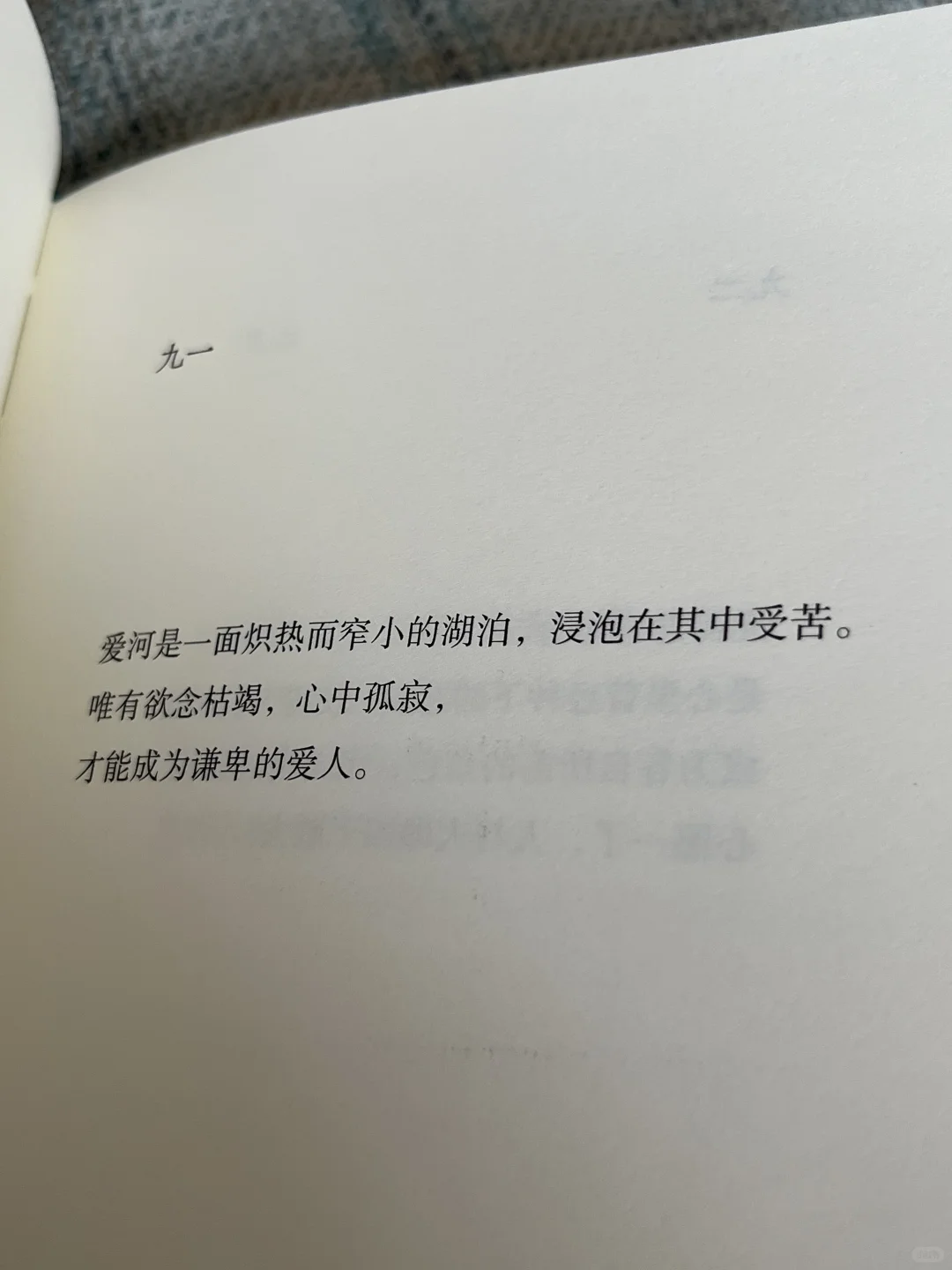 好喜欢这句啊！！瞬间击中了我的灵魂～😭