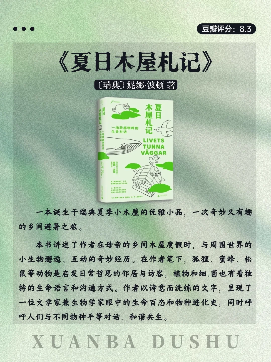 治愈系文学🌊夏日限定清凉书单来袭❗️