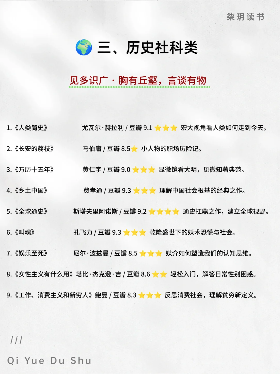 📚2025年书单请收好，54本书读完气质开挂