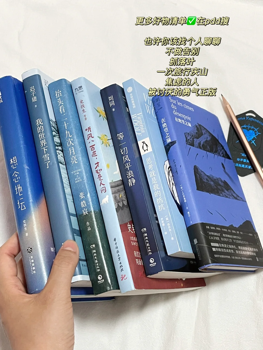 想安利给全世界的蓝色系治愈书单！pdd