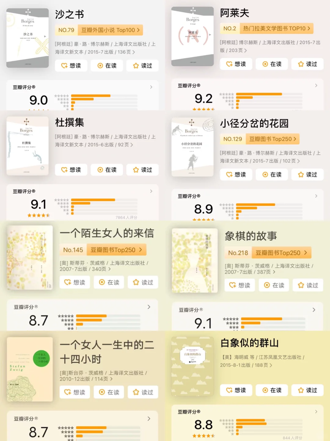 敢不敢用一年时间读完余华反复推荐的80本书