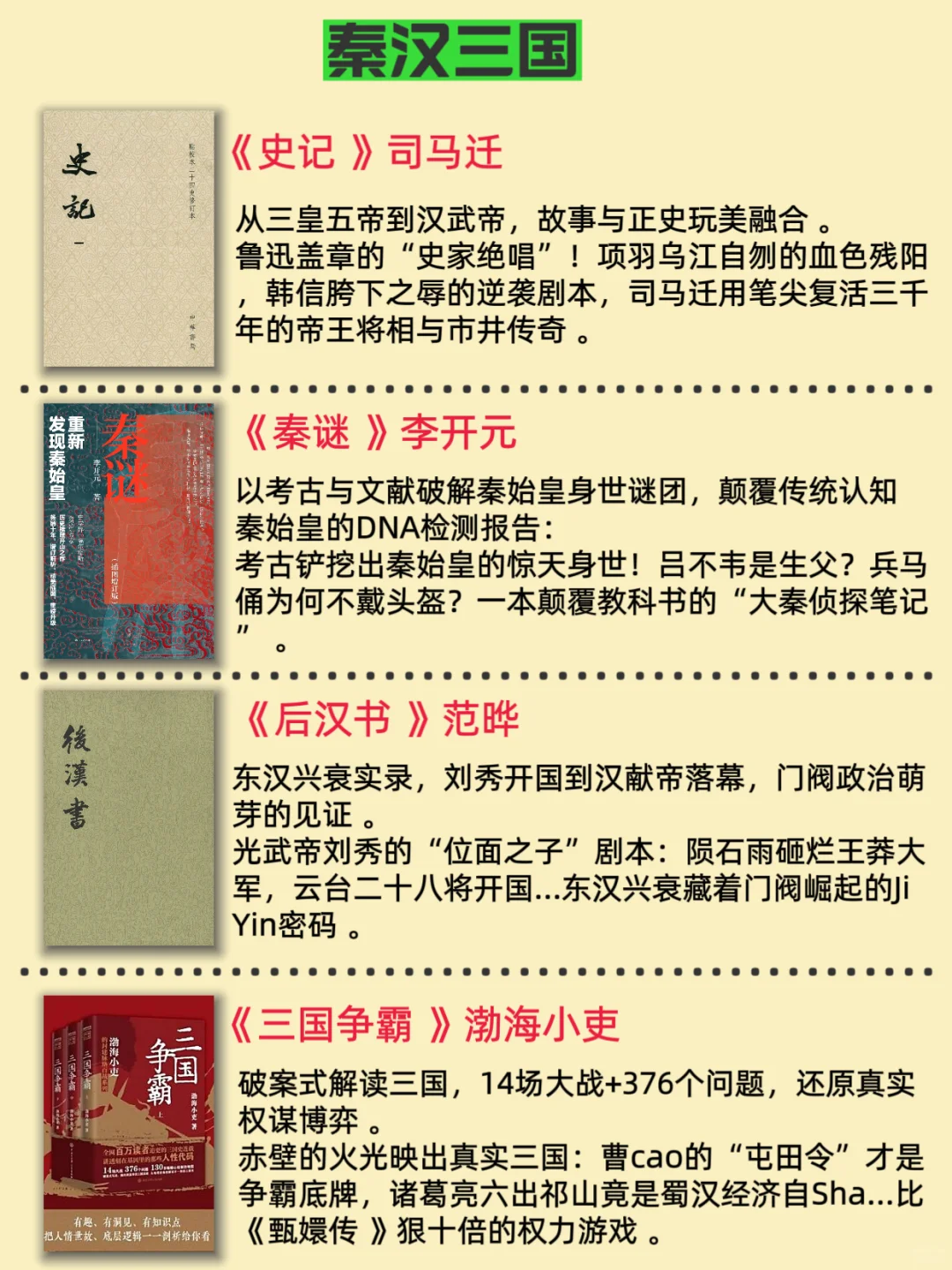 书单｜按时间顺序看历史，32本必读书籍❗️