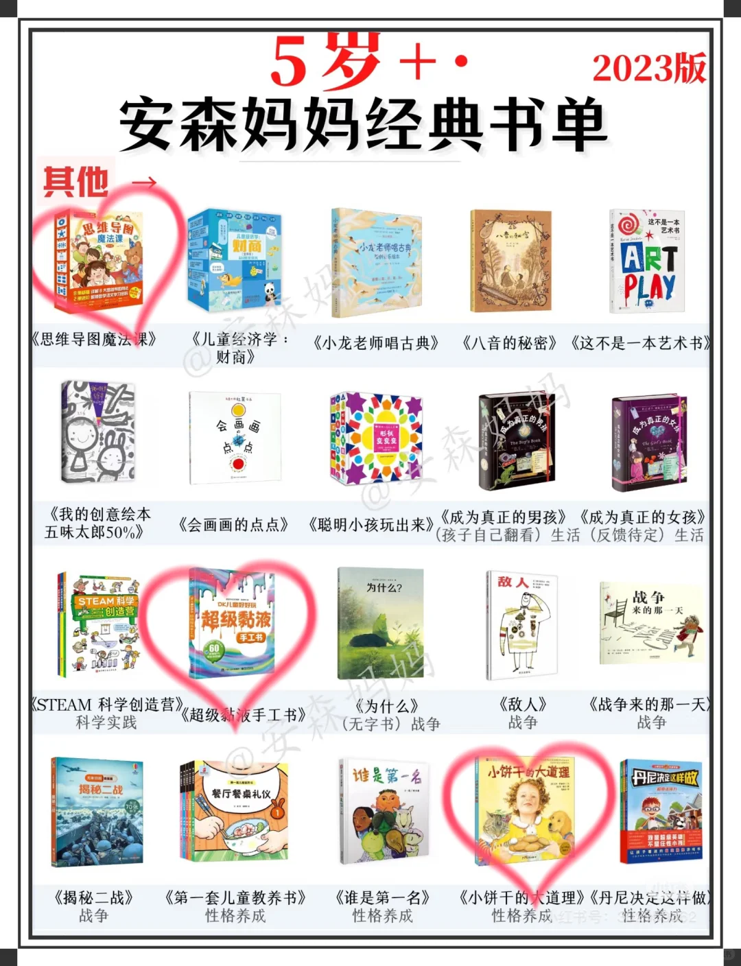 🍃5⃣️岁➕被安森妈妈种草的书单！📚