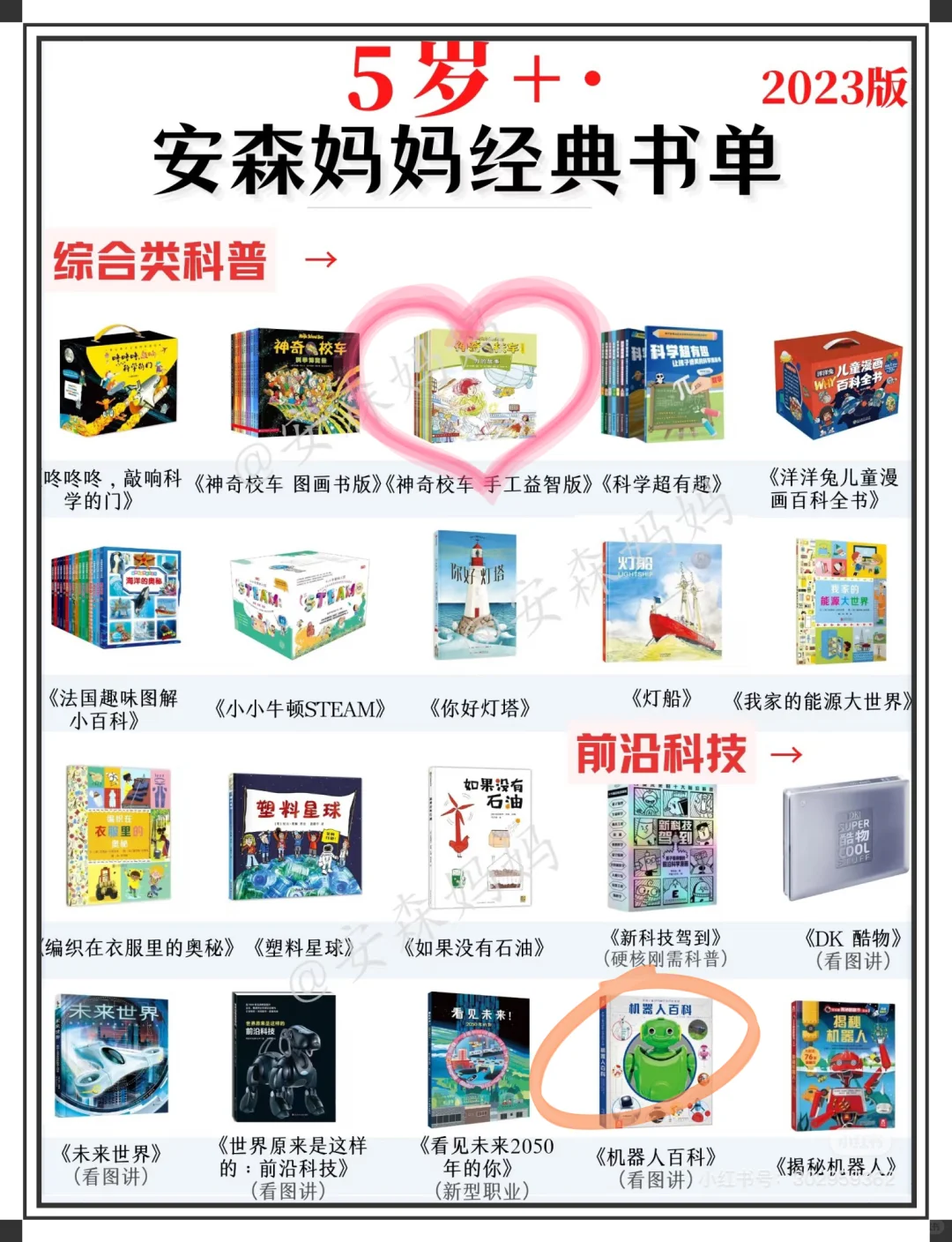 🍃5⃣️岁➕被安森妈妈种草的书单！📚