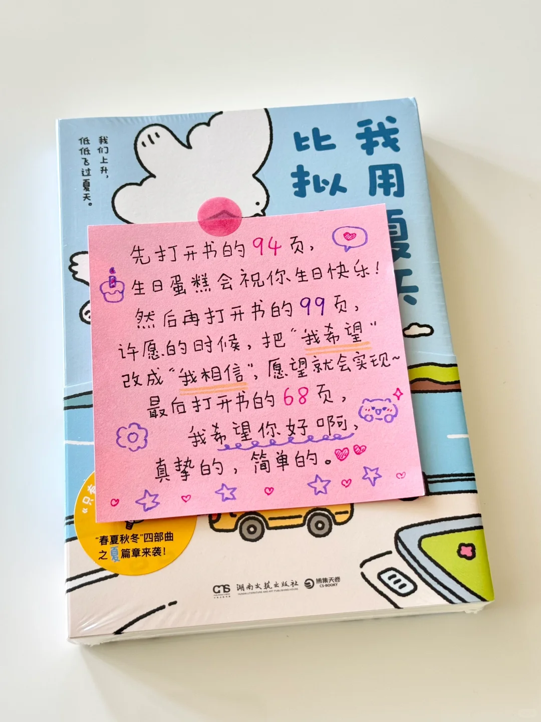 朋友的生日送给她了一本漫画书