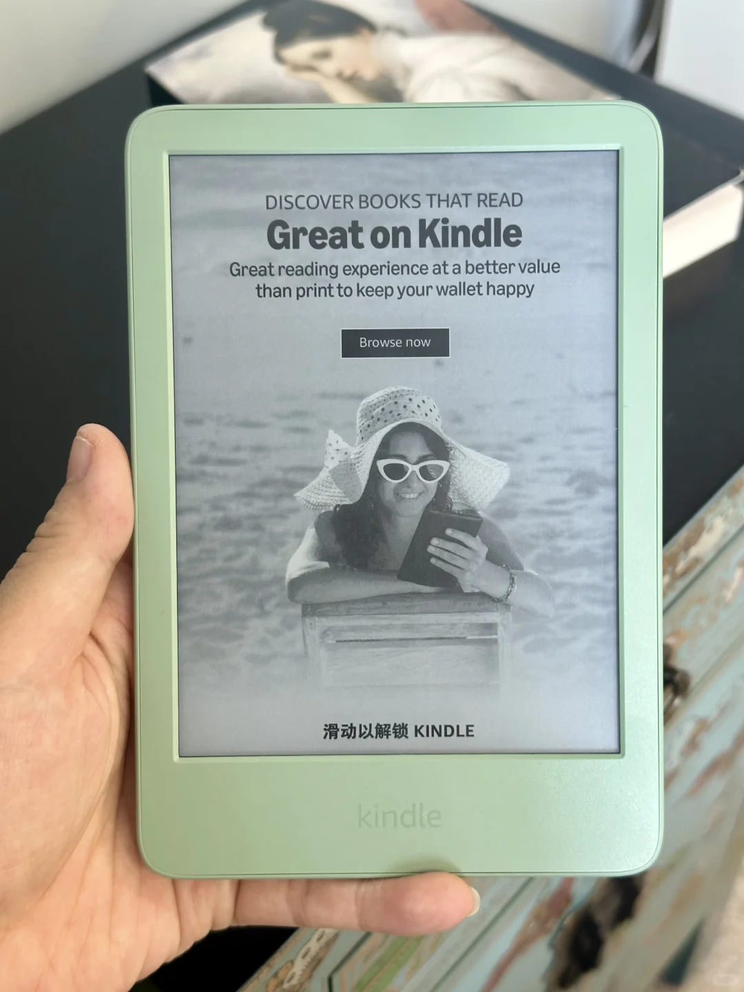 终于入手英国特产，美貌Kindle小绿！