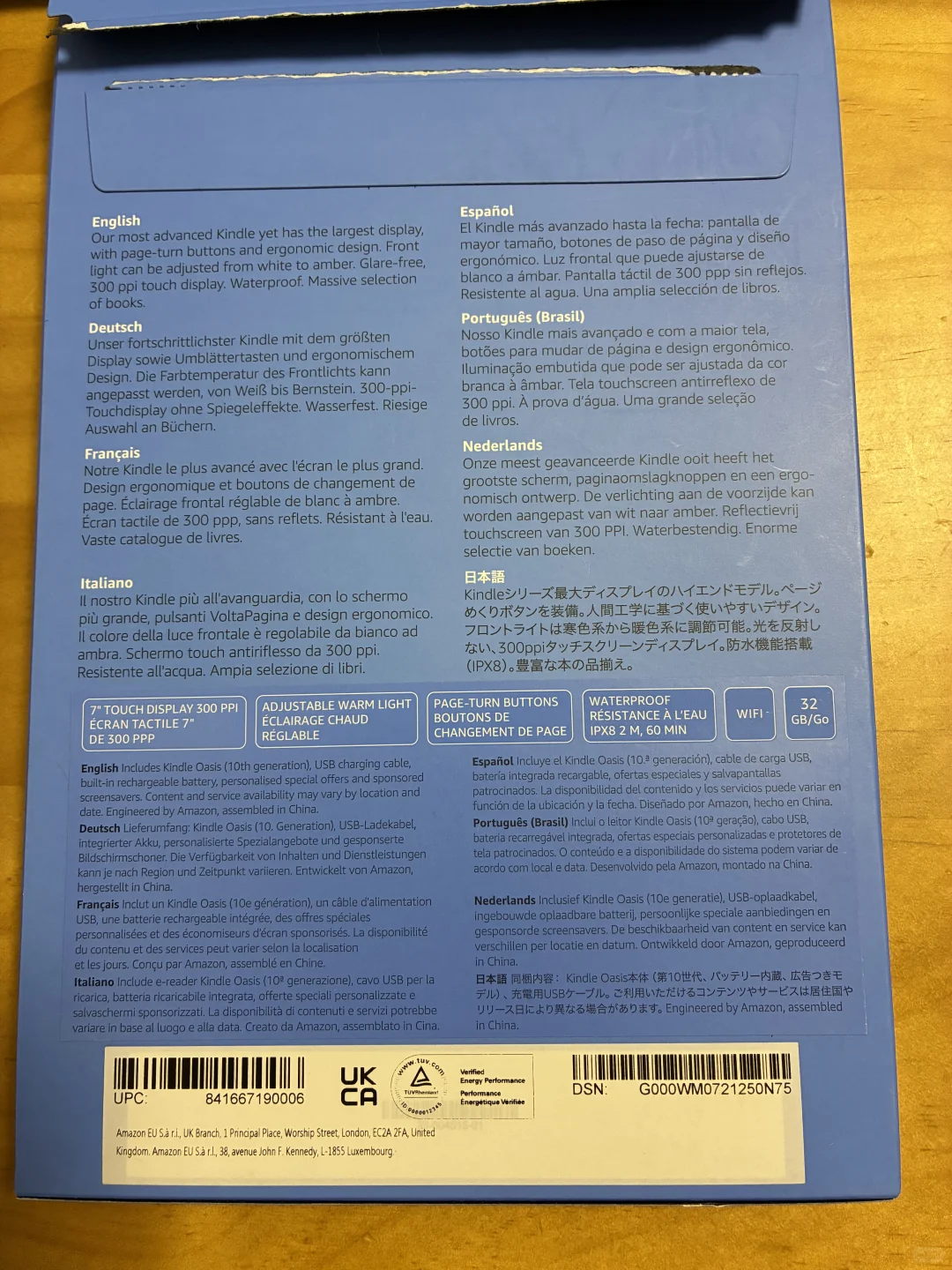 Kindle oasis3日版32G