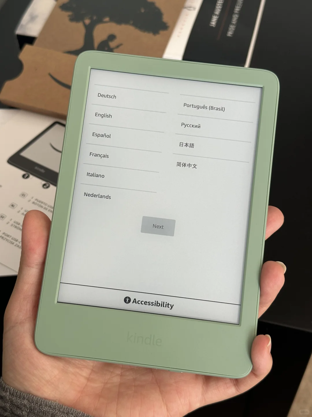 终于入手英国特产，美貌Kindle小绿！