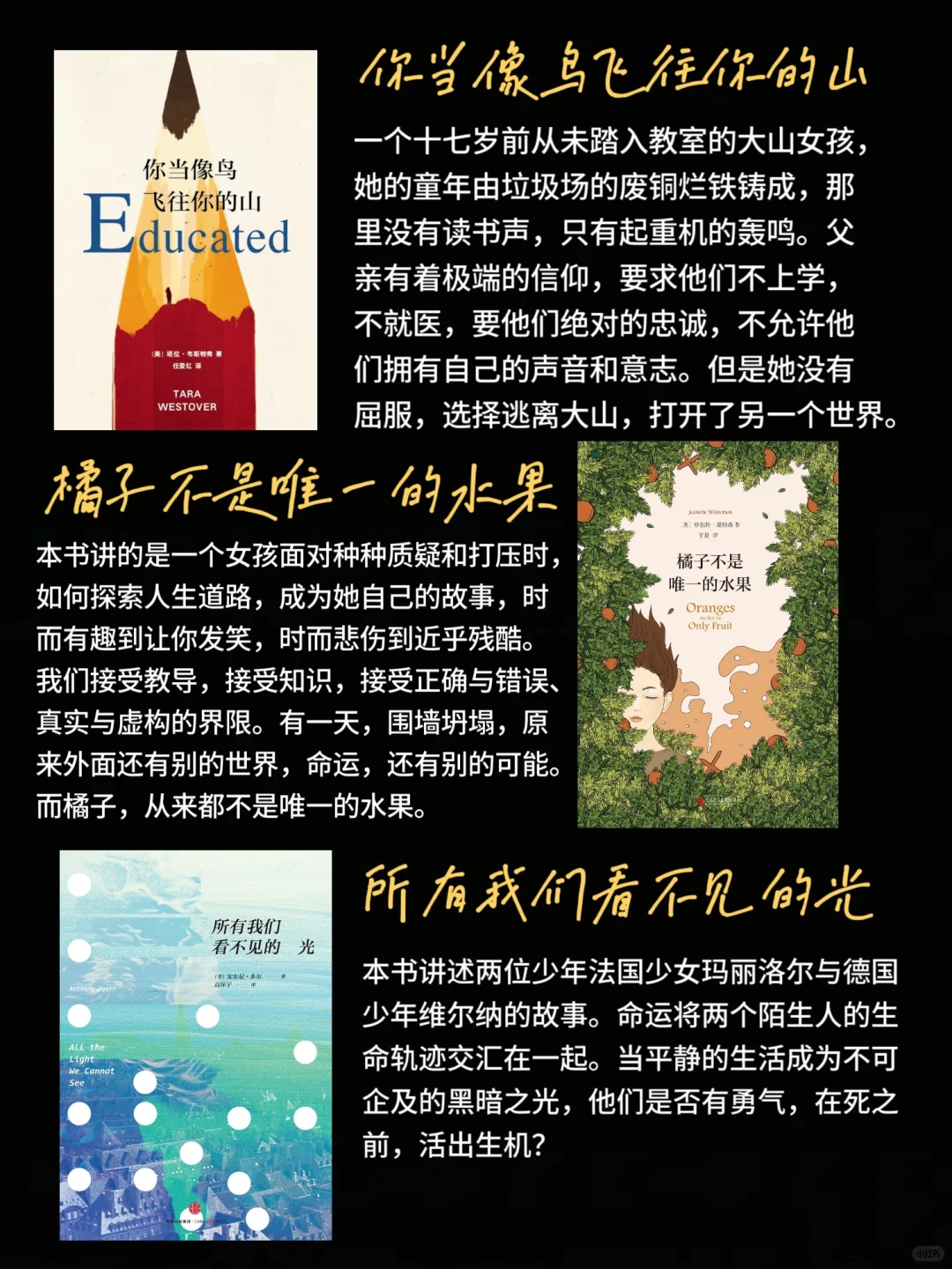 给刚高考完的同学做的书单🔥（超好看版）