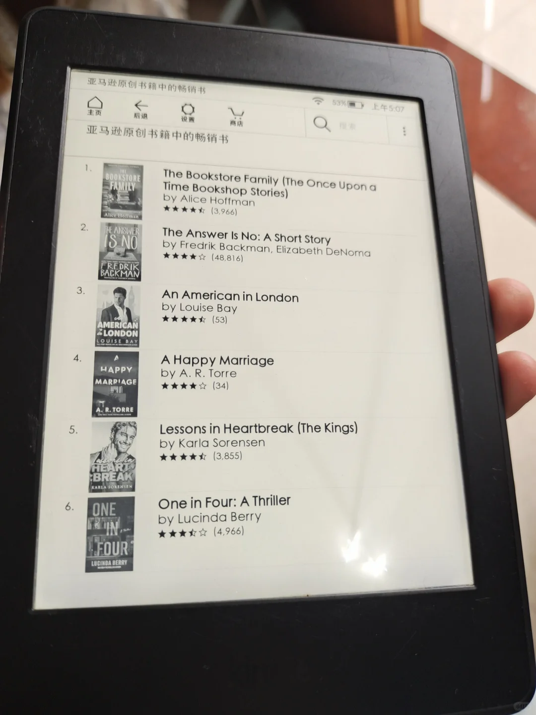 出亚马逊电纸书电子书阅读器Kindle kpw3