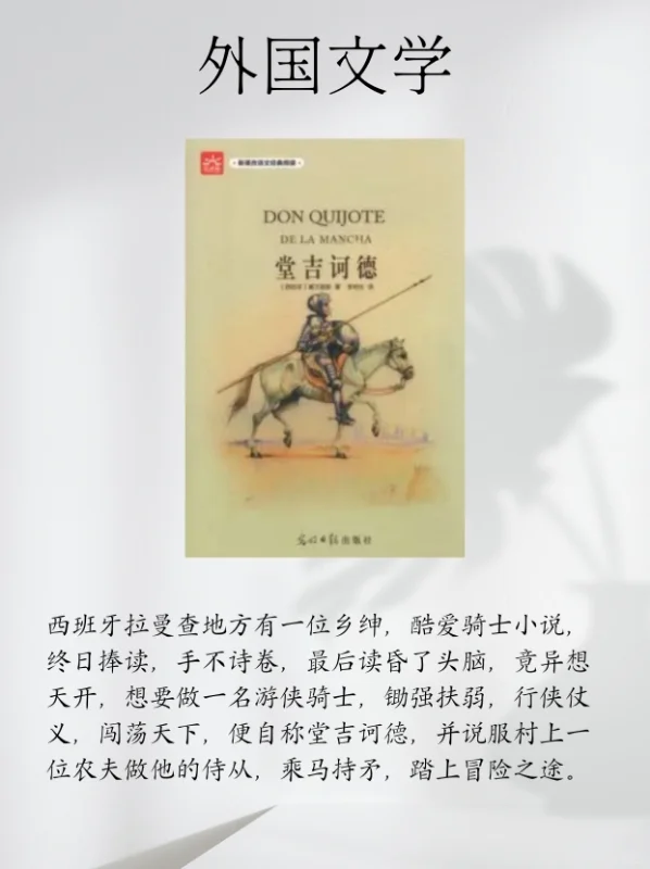 读完这20本名著，高中语文不用愁