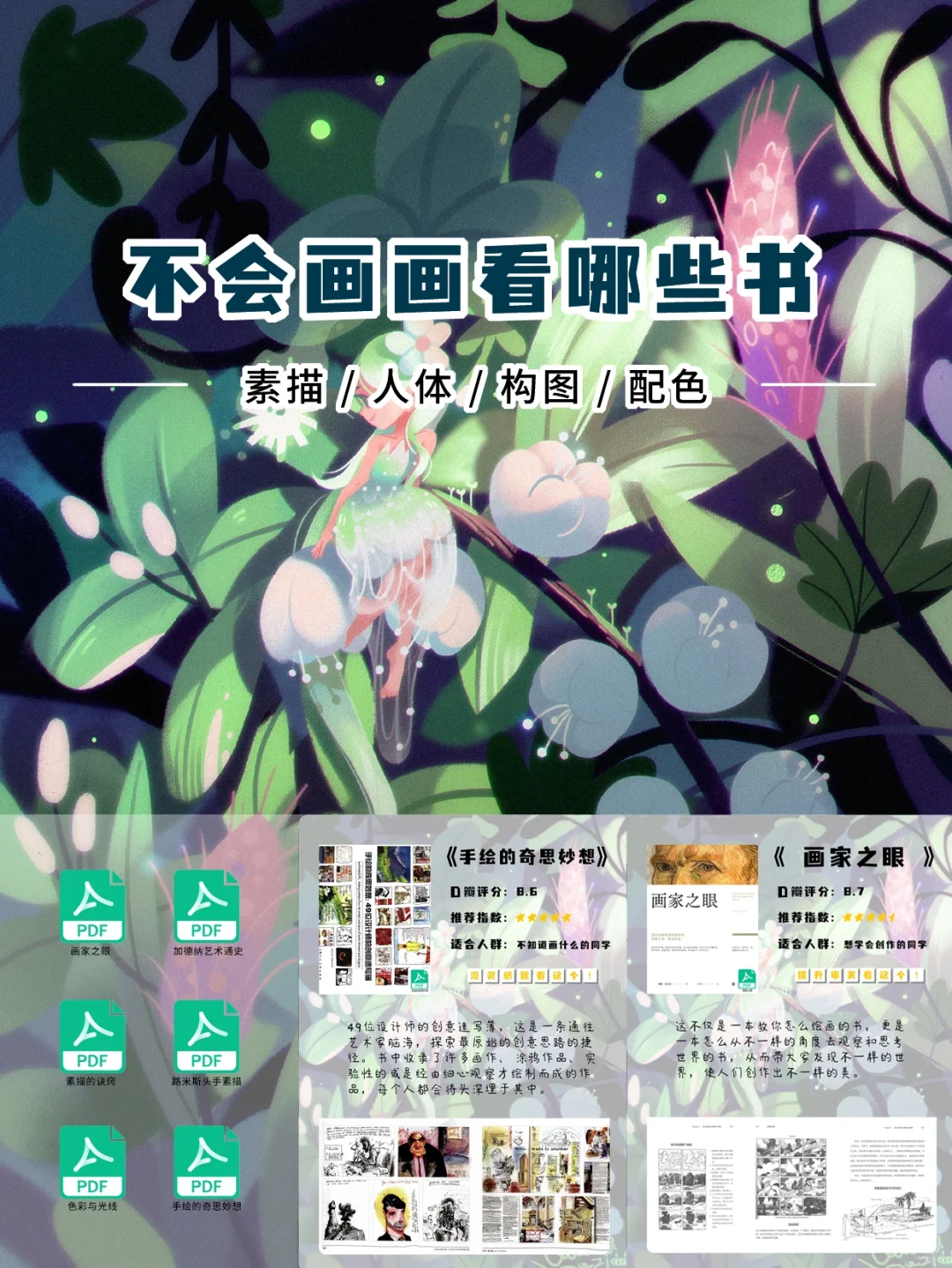 不会画画看哪些书？墙裂推荐！!