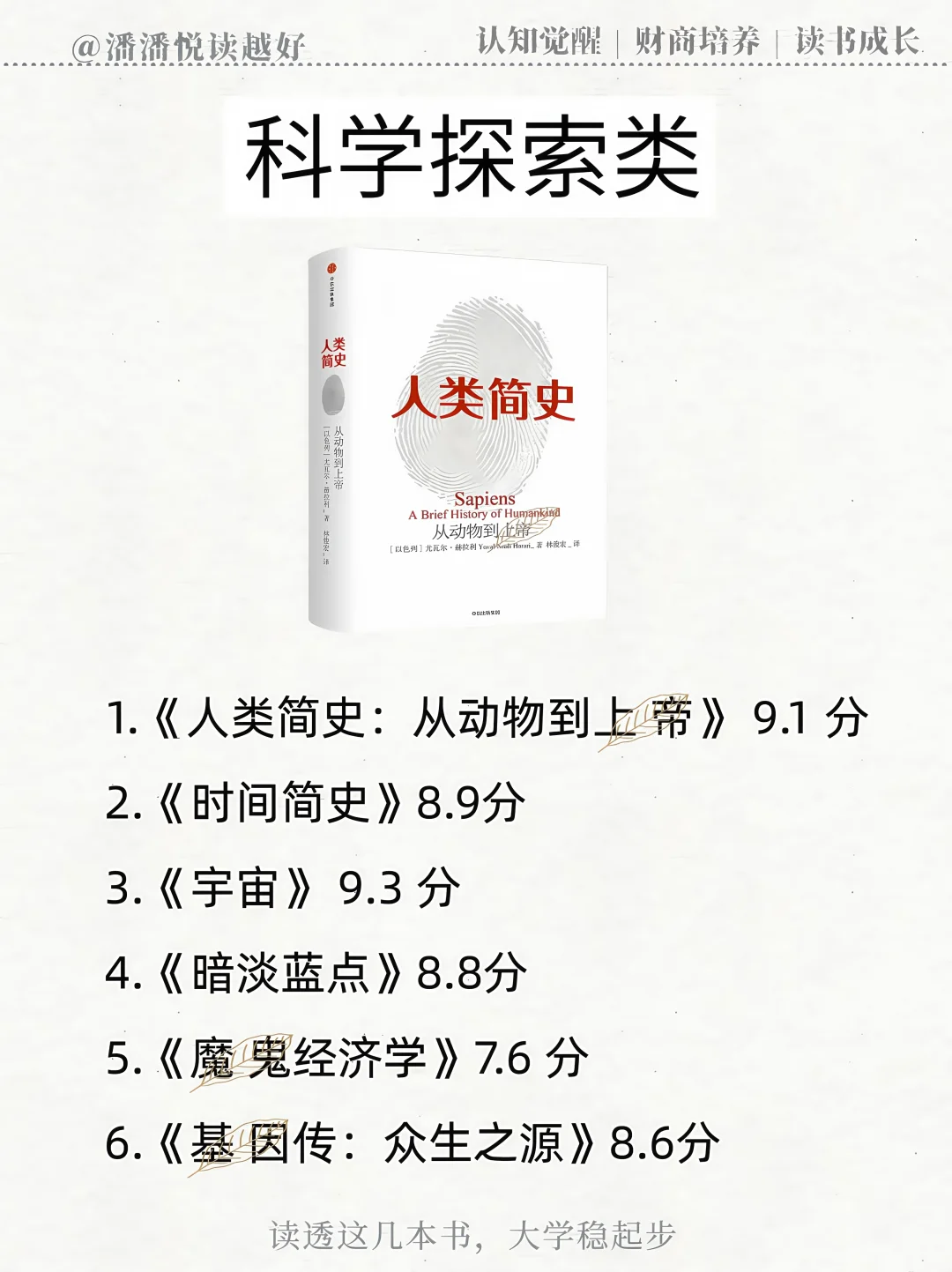 给高考完的同学做的书单(超好看超全面)