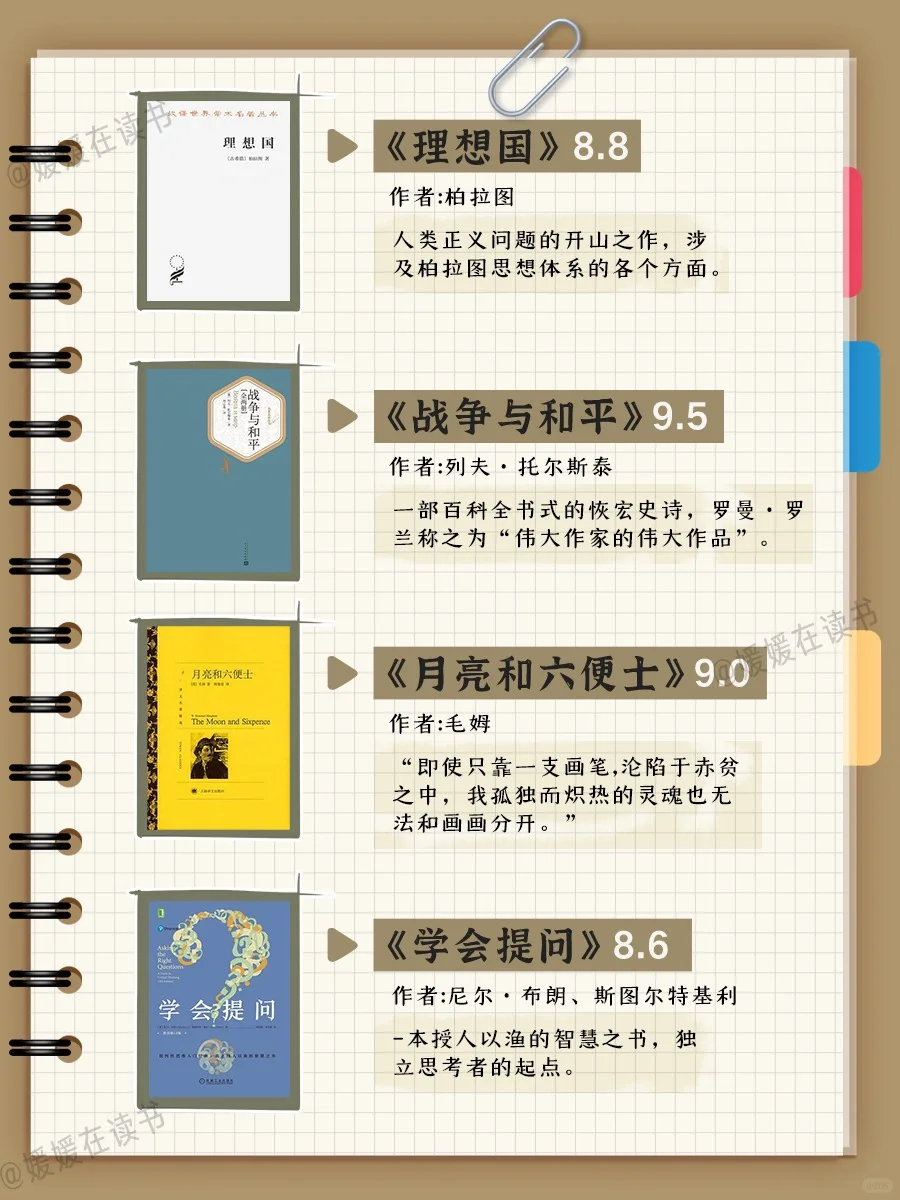 人民日报推荐🔥必读经典书籍 建议收藏