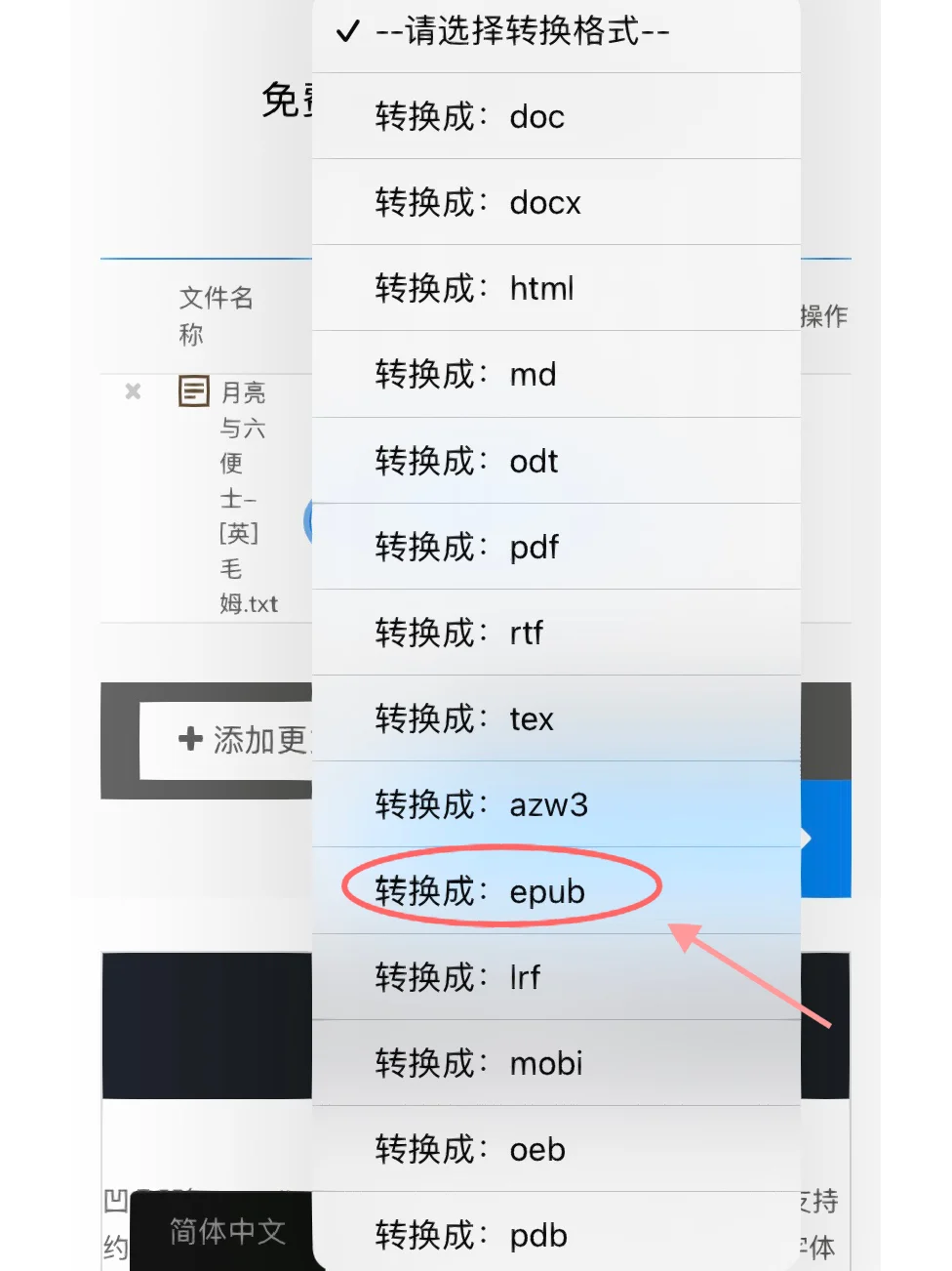 txt转换epub导入苹果图书app