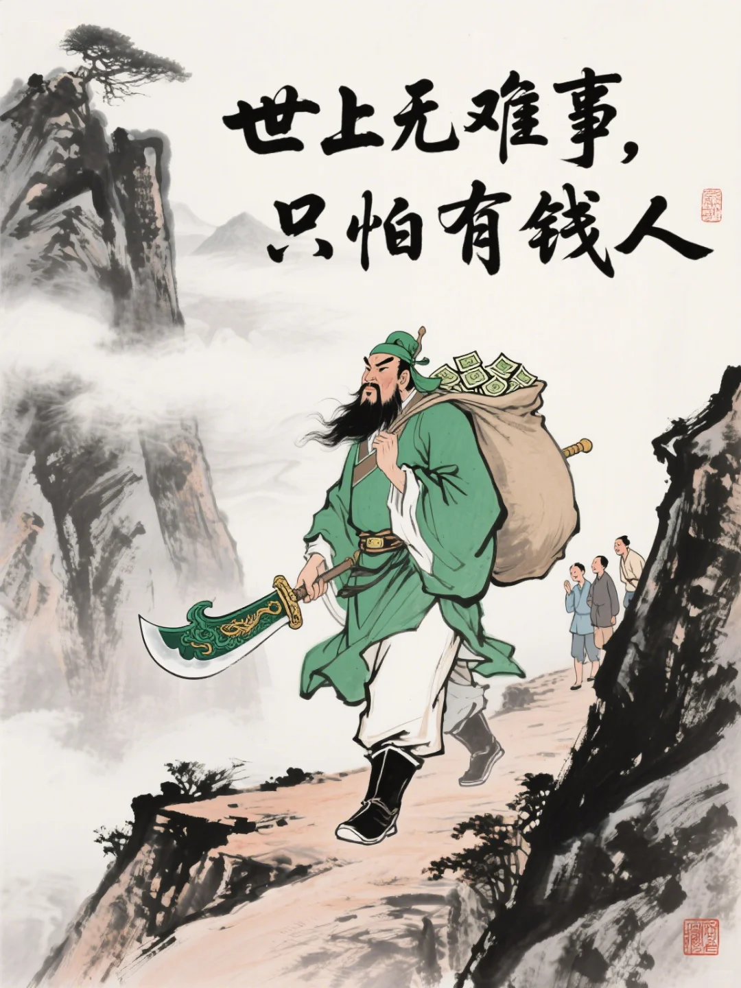 当把古诗中的字换成“钱”字，一下子就通了