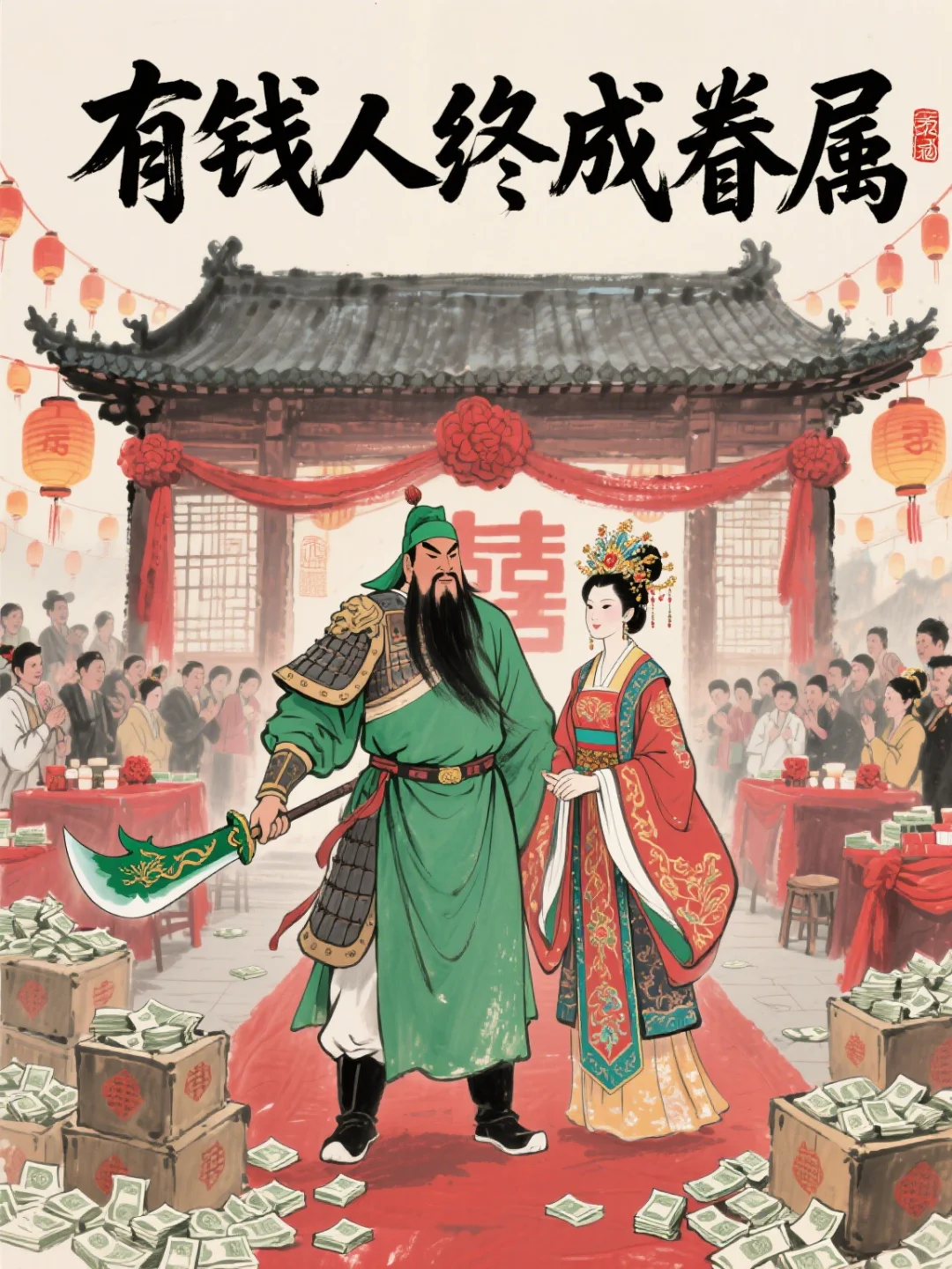 当把古诗中的字换成“钱”字，一下子就通了