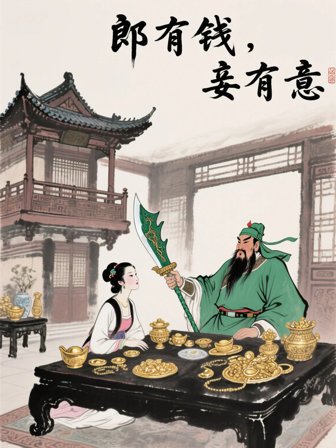 当把古诗中的字换成“钱”字，一下子就通了