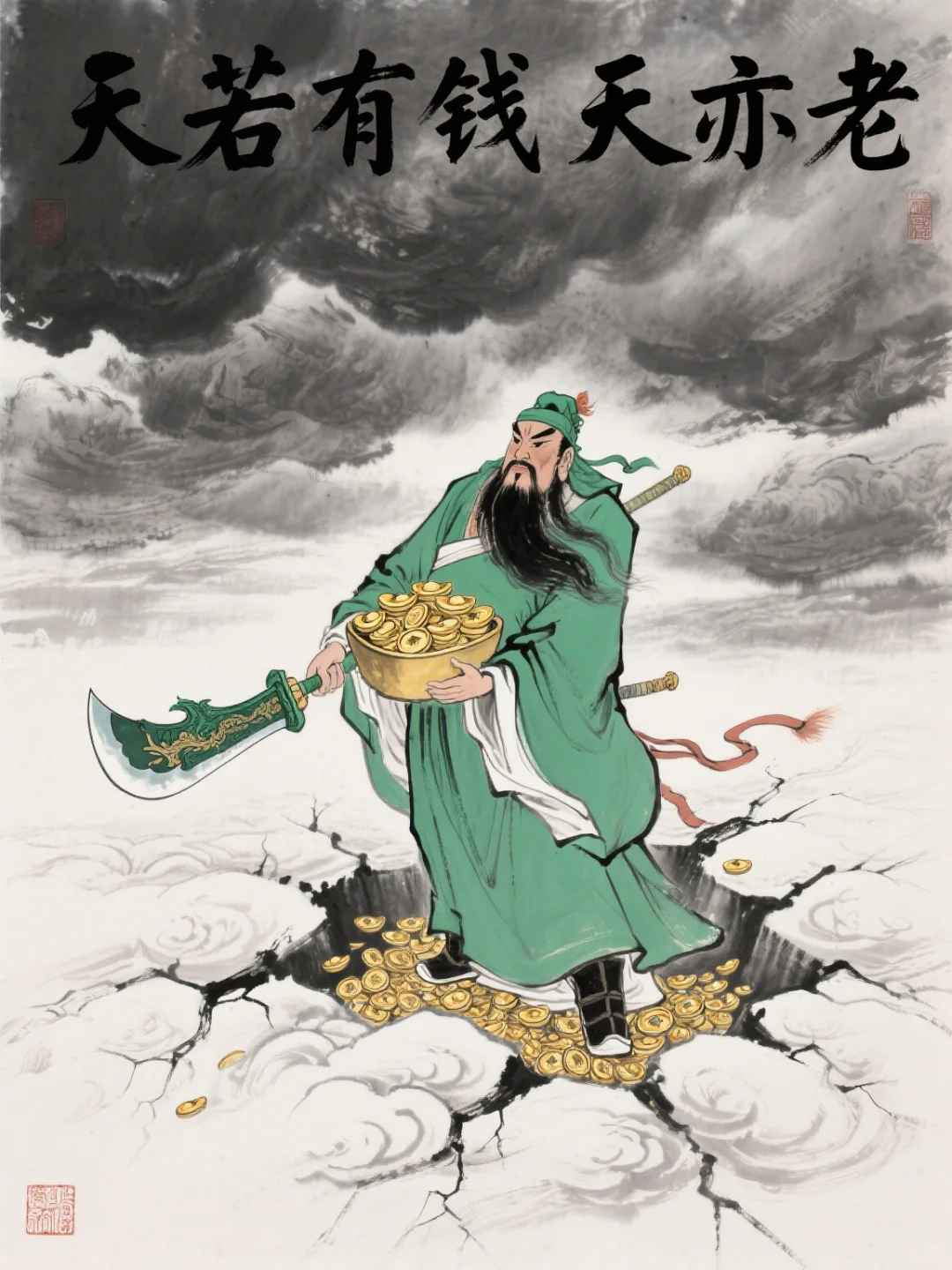 当把古诗中的字换成“钱”字，一下子就通了