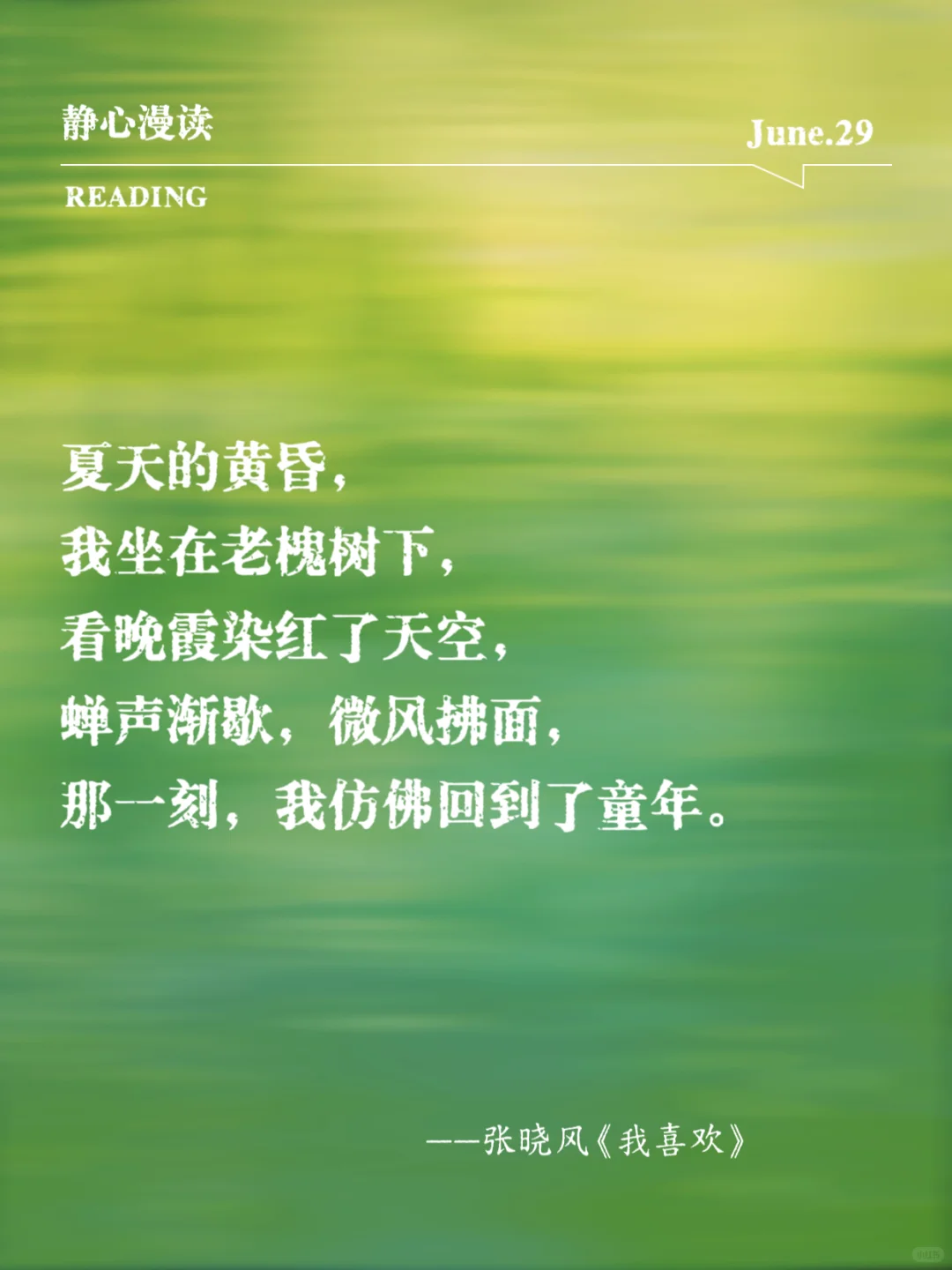 文学中的“夏日浪漫”，透着清凉的薄荷味！