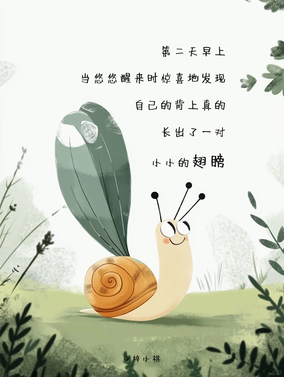 绘本故事《假如蜗牛有翅膀》