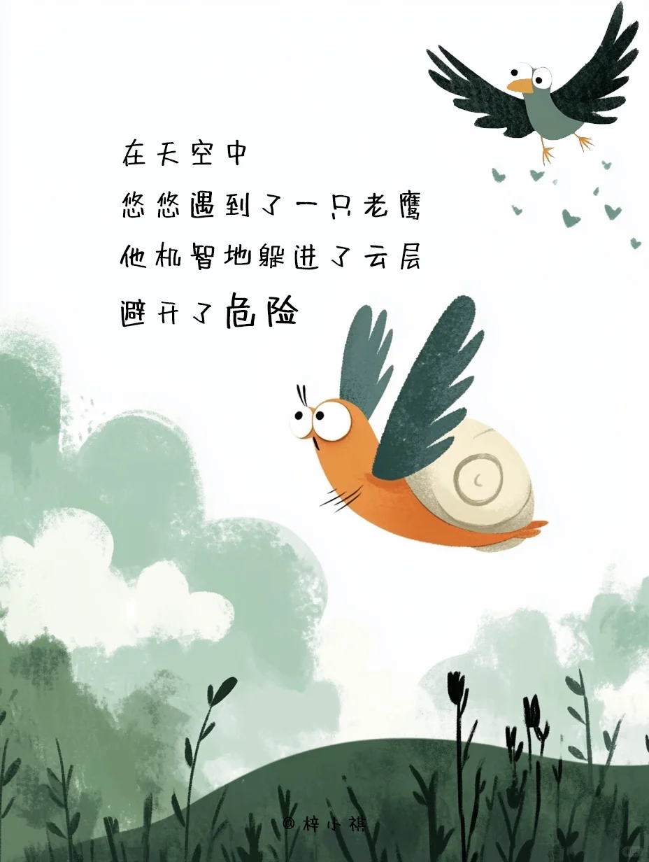 绘本故事《假如蜗牛有翅膀》