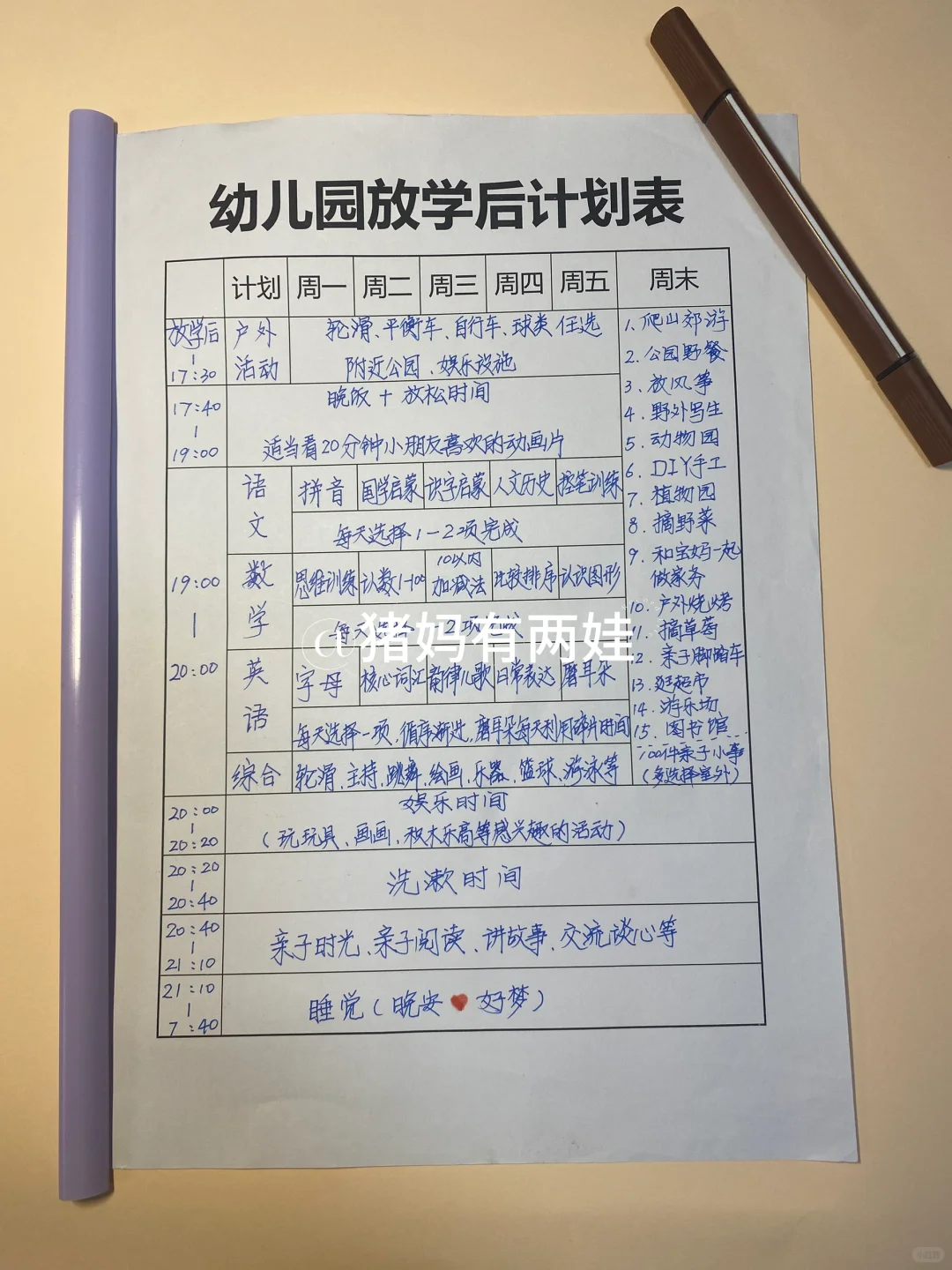 真希望幼儿园中大班的爸爸妈妈们有缘看到！