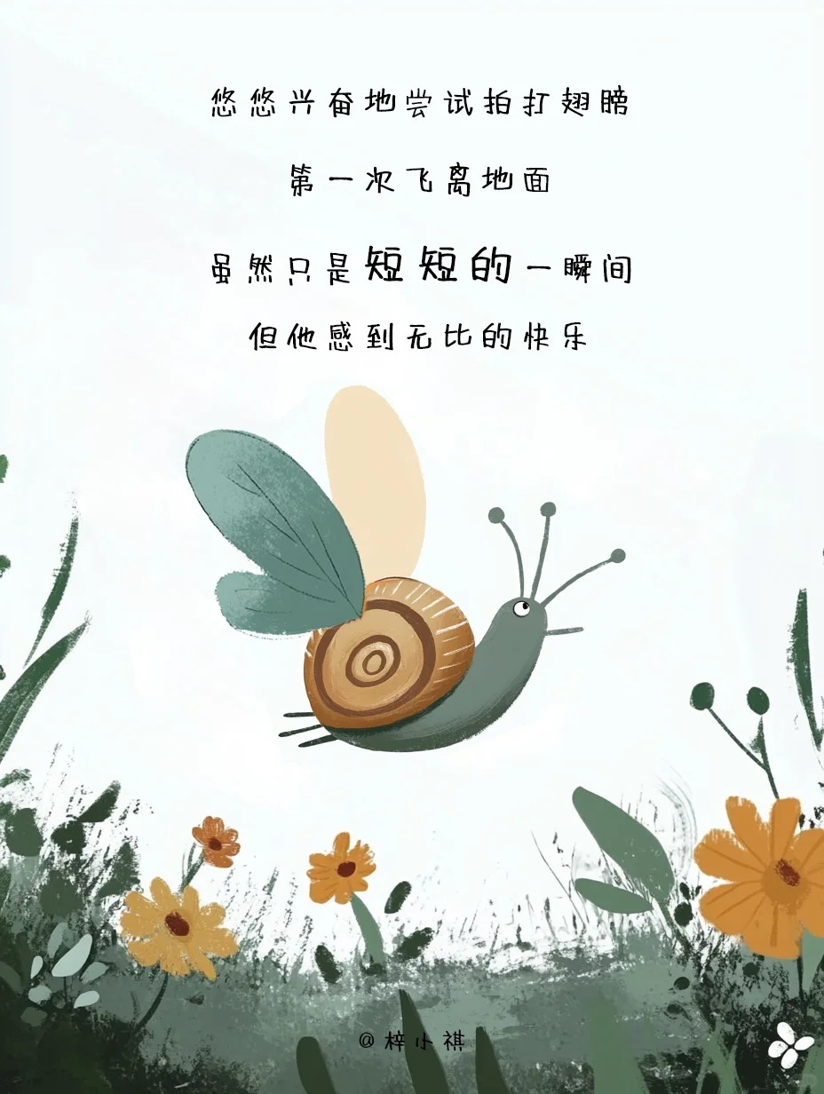 绘本故事《假如蜗牛有翅膀》