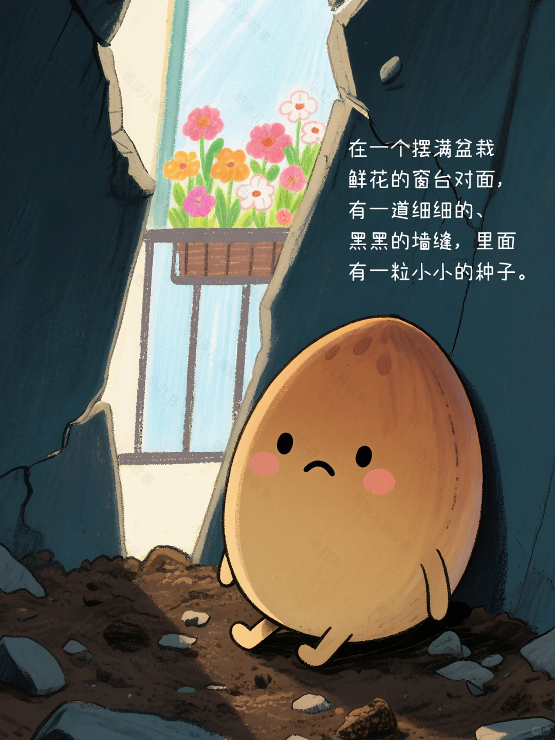 温暖治愈系丨儿童绘本故事《角落里的小种子》