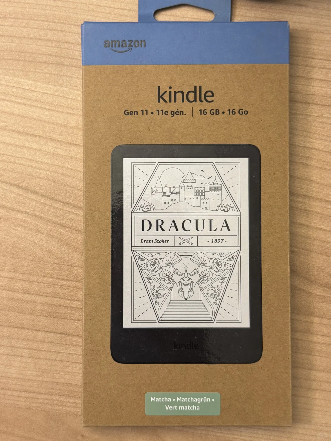 刚到手的抹茶绿Kindle，很好看