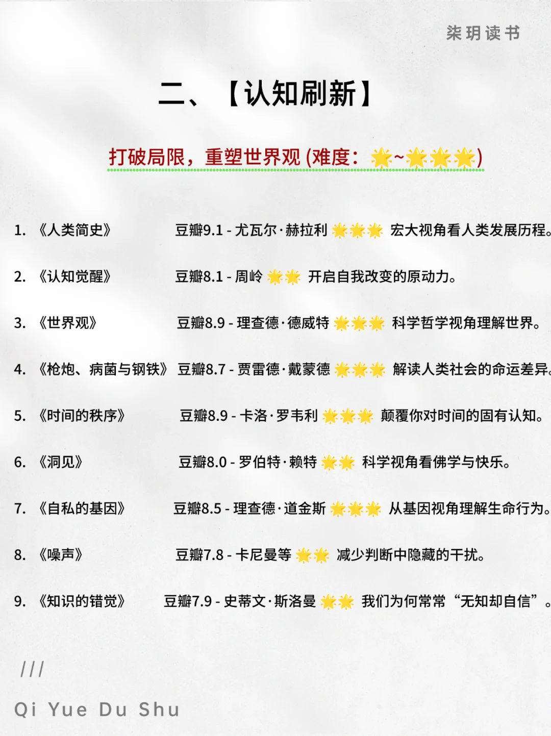 54本大脑升级书单！2025下半年狠狠变聪明