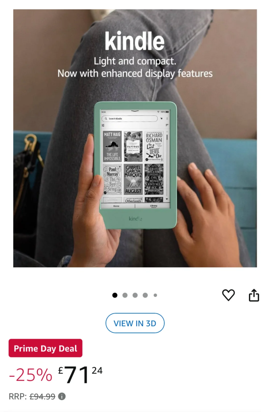 英区kindle小绿也悄悄打折了