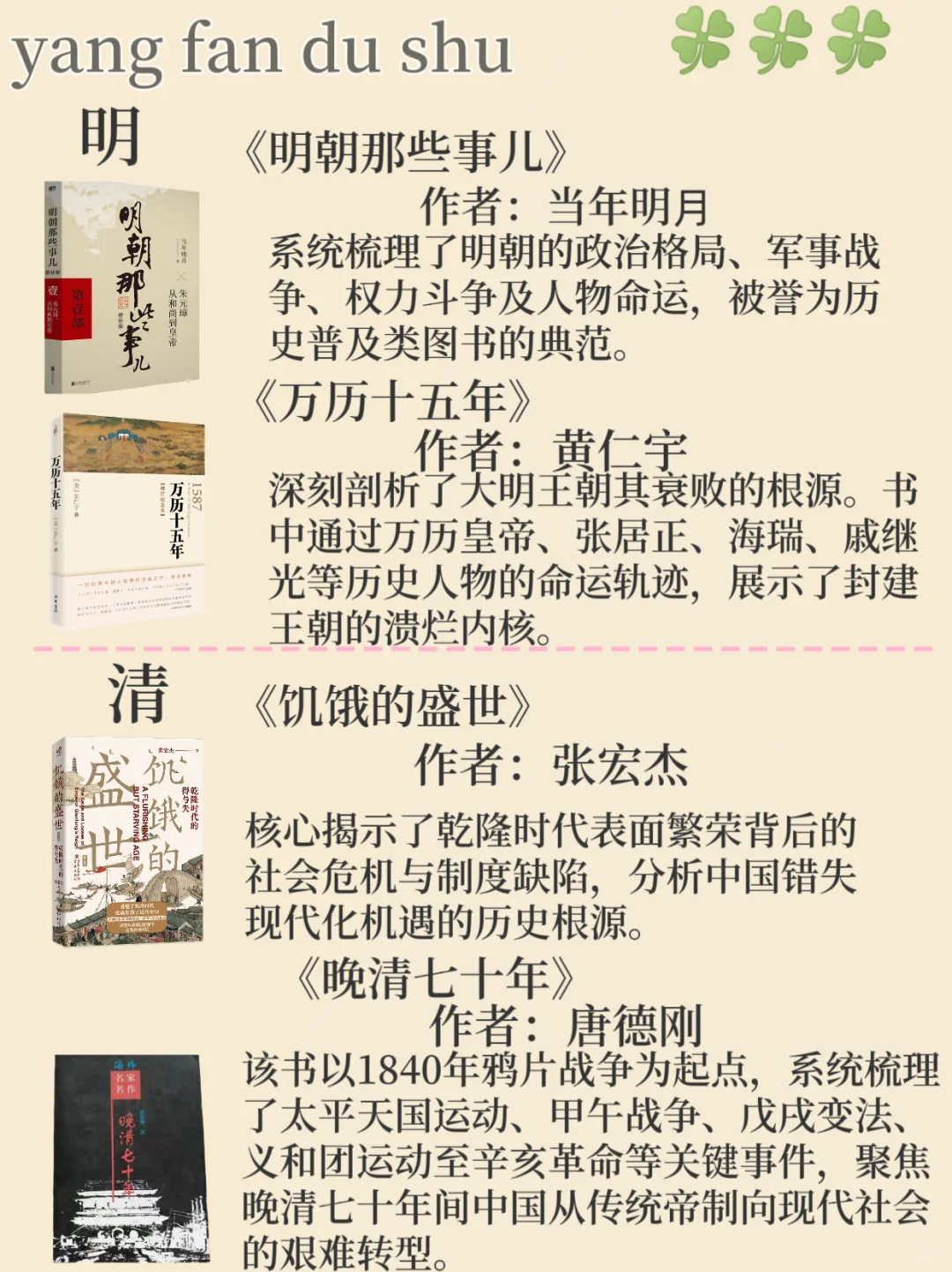 按时间顺序必看的32本历史书｜书单分享。
