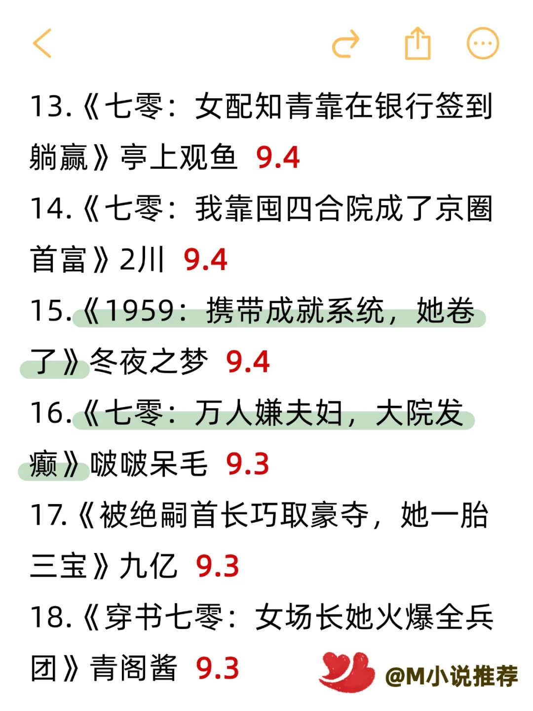 番茄年代文小说 30本 9分+，错过必悔！