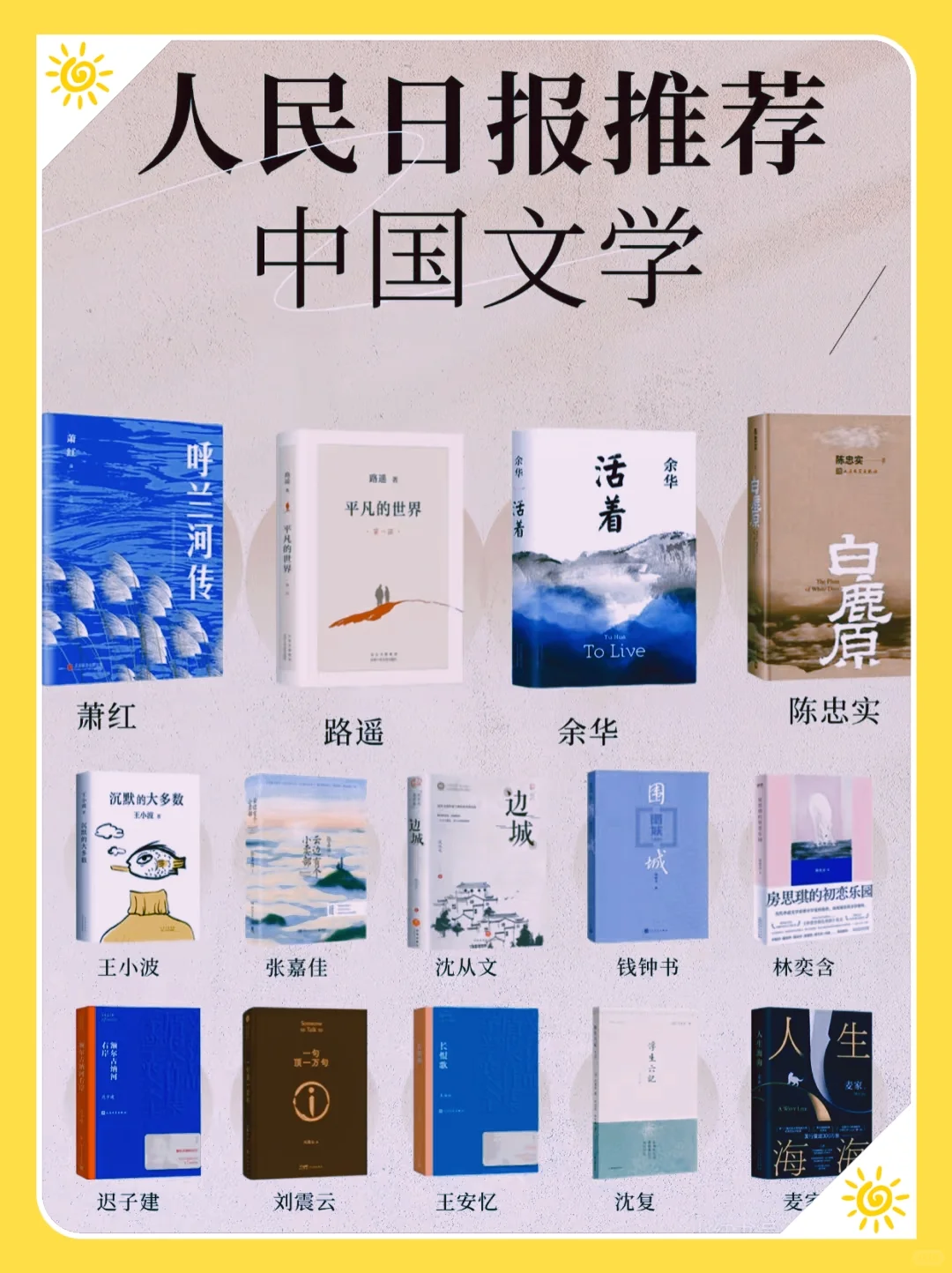 人民日报推荐的100本书，建议狠狠收藏！