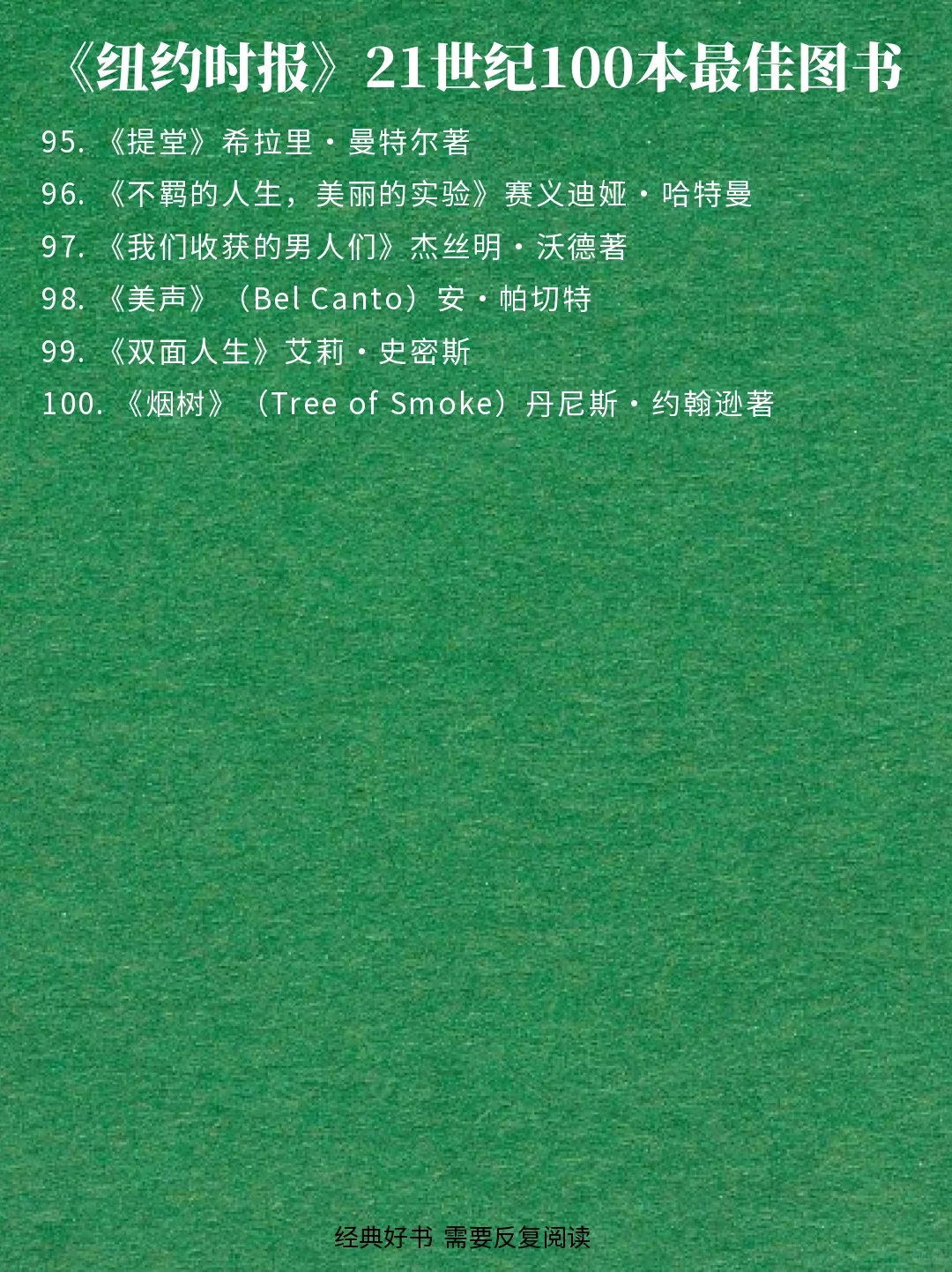 🔥《纽约时报》评选21世纪100本最佳图书📚