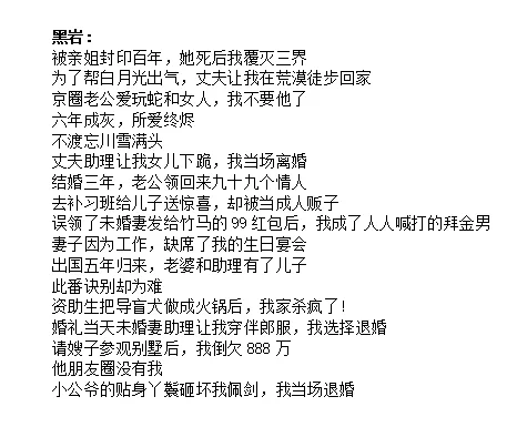 7月8号黑岩点众七猫爆款榜单