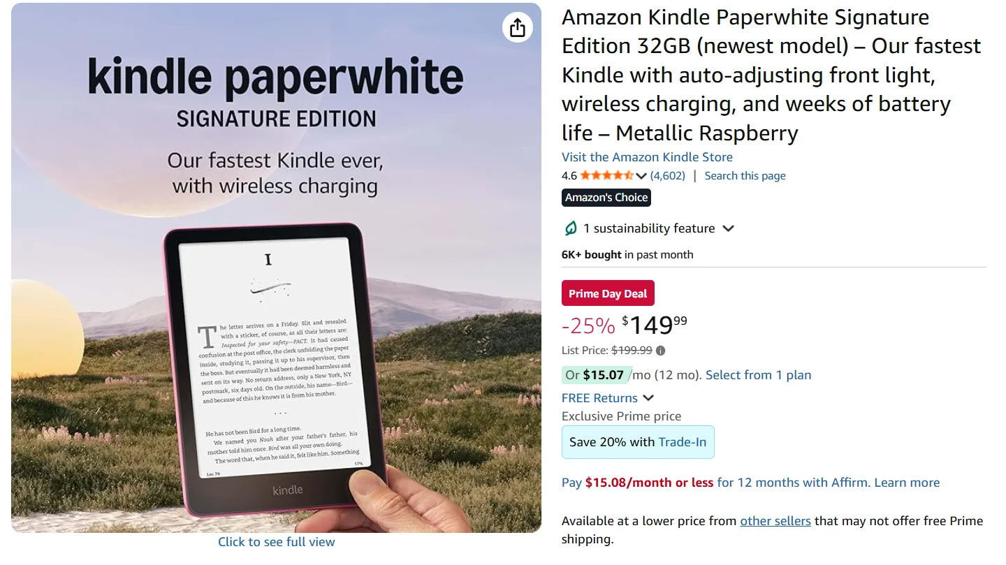买好价kindle计划泡汤。