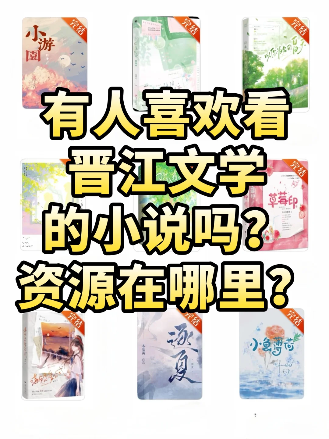 📚 晋江文学小说资源来了！