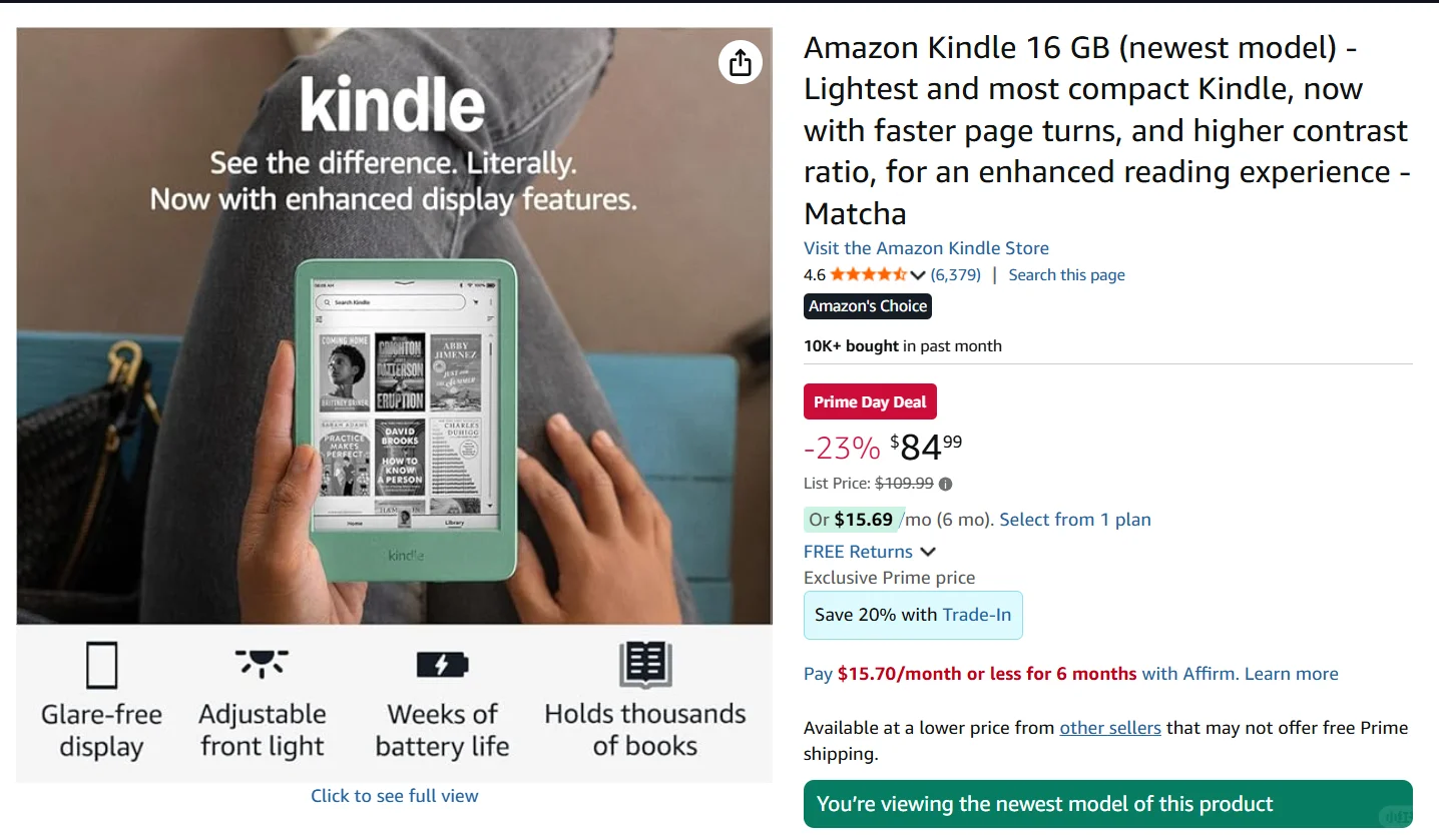 买好价kindle计划泡汤。